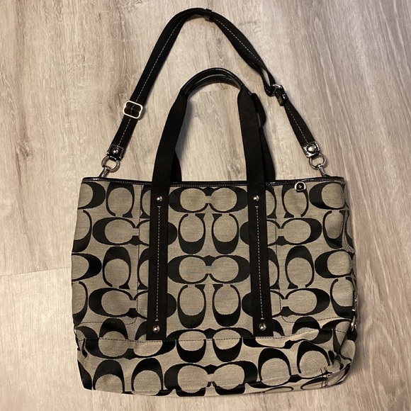 Coach Monogram Shoulder Bag with Removable Crossbody Strap - Picture 3 of 13